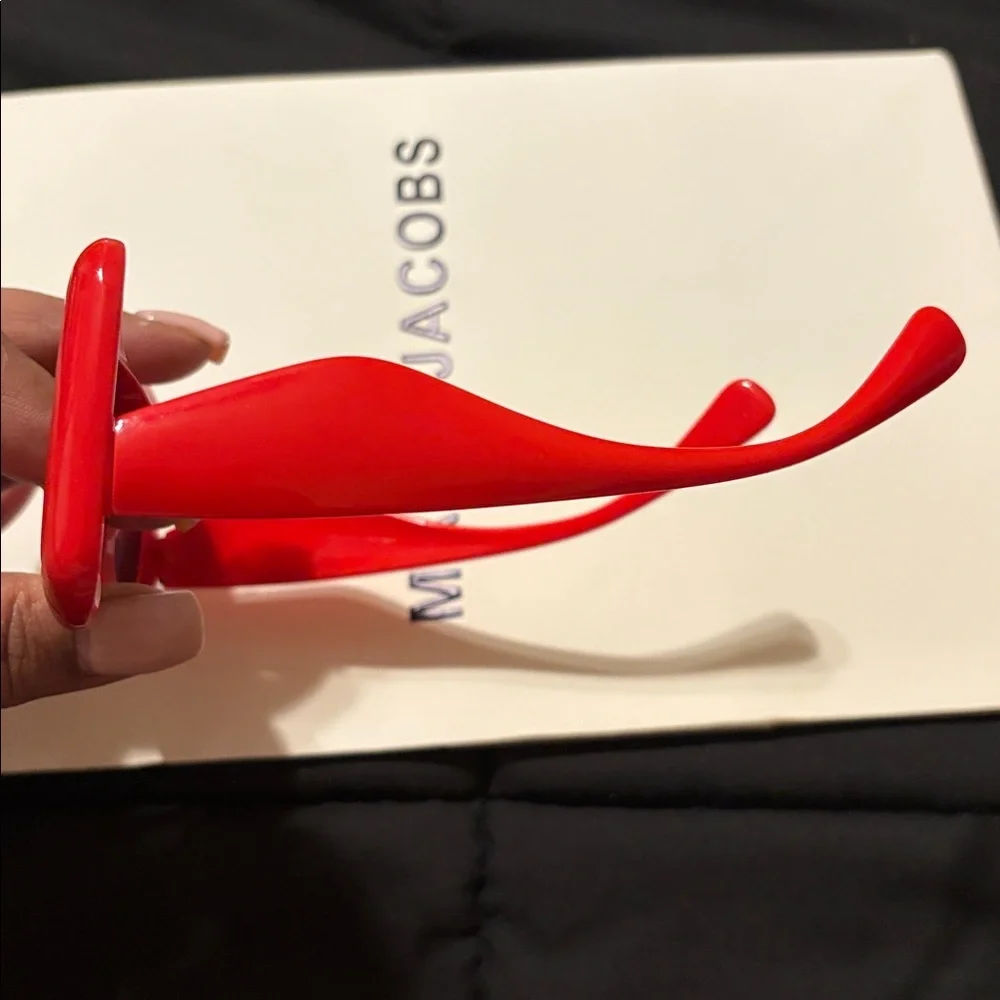 Bold Red Square Sunglasses